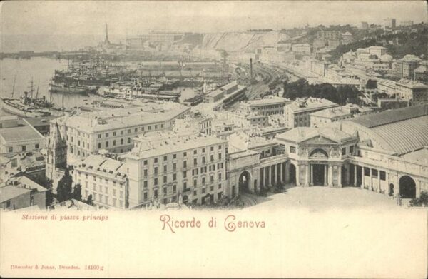 Genova Genua Liguria Ricordo di Genova Stazione di piazza pr