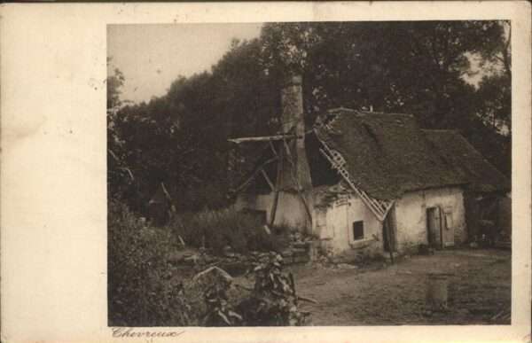 Craonne Aisne Zerstörtes Haus in Chevreux Feldpost