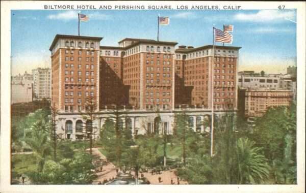 Los Angeles California Biltmore Hotel Pershing Square