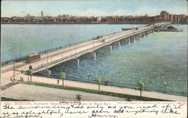 Boston Arkansas Harvard Bridge Back Bay