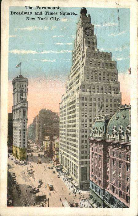 New York City Paramount Times Square Broadway