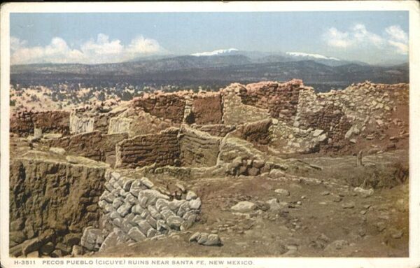 Santa Fe New Mexico Pecos Pueblo Ruins