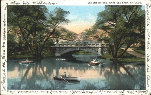 Chicago Illinois Garfield Park Cement Bridge