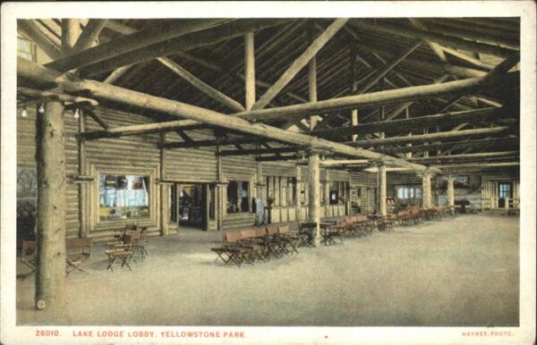 Yellowstone National Park Lake Lodge Lobby