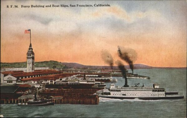 San Francisco California Ferry Building Boat Slips