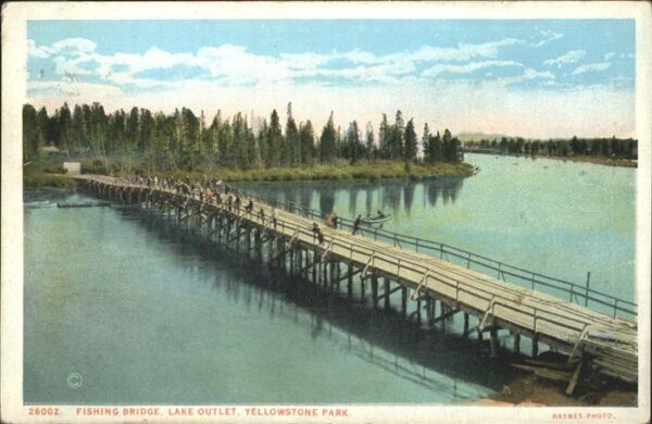 Yellowstone National Park Fishing Bridge Lake Outlet