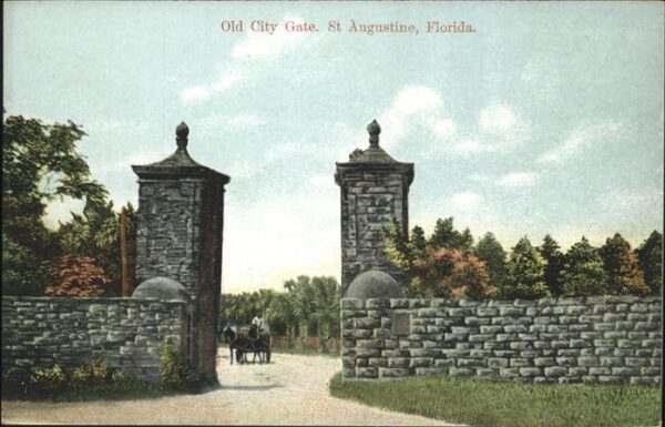 Saint Augustine Florida Old City Gate