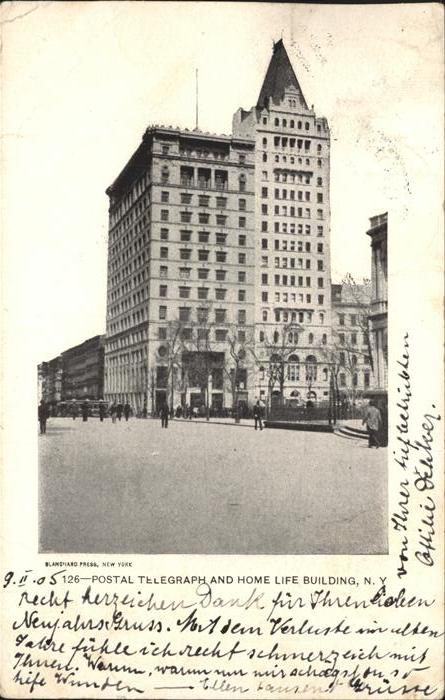 New York City Postal Telegraph Home Life Building