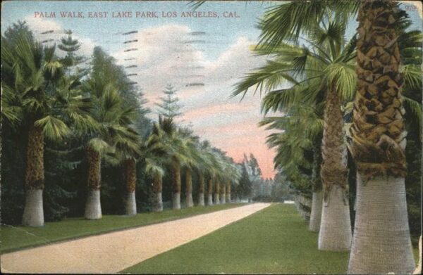 Los Angeles California Palm Walk East Lake Park