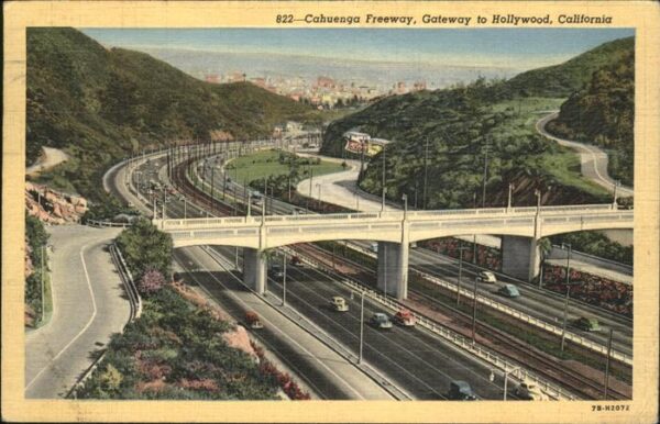 Hollywood California Cahuenga Freeway Gatewady