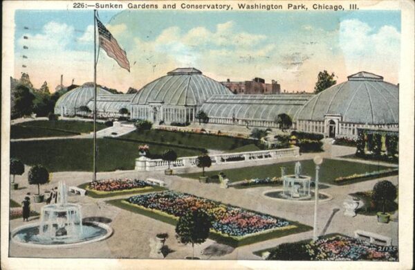 Chicago Illinois Sunken Gardens Conservatory Washington