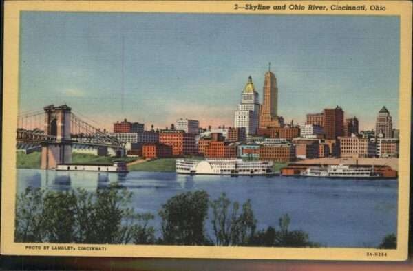 Cincinnati Ohio Skyline Ohio River