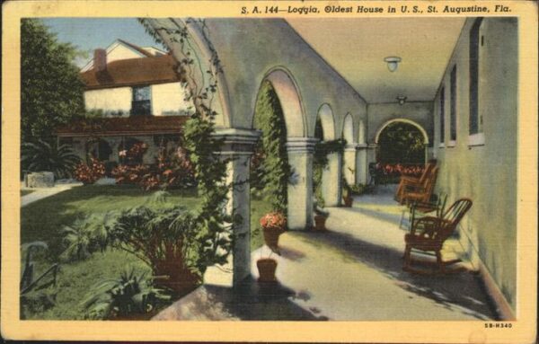 St Augustine Loggia Oldest House in U.S.