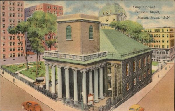 Boston Massachusetts Kings Chapel Tremont Street
