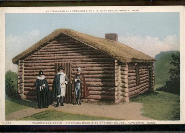 Plymouth Massachusetts Pilgrim Log Cabin