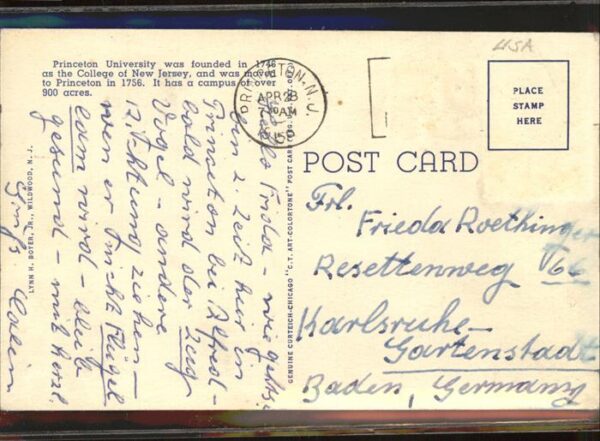Princeton New Jersey Graduate College Cleveland Tower Pricet – Bild 2