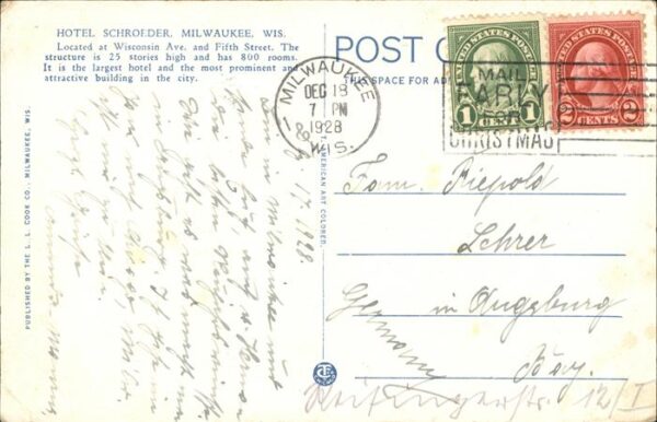 Milwaukee Wisconsin Hotel Schroeder – Bild 2