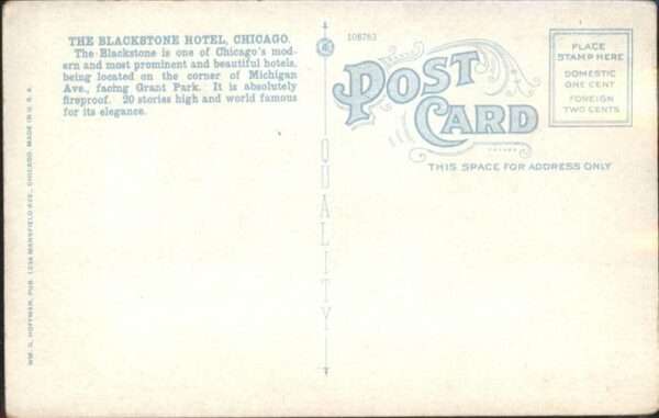 Chicago Illinois The Blackstone Hotel – Bild 2