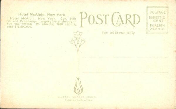 New York City Hotel McAlpin – Bild 2