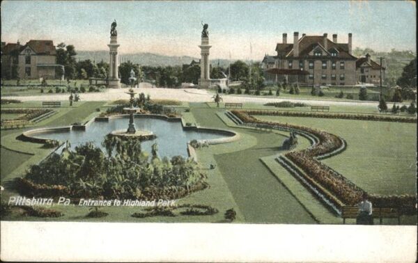 Pittsburg Pennsylvania Entrance Highland Park