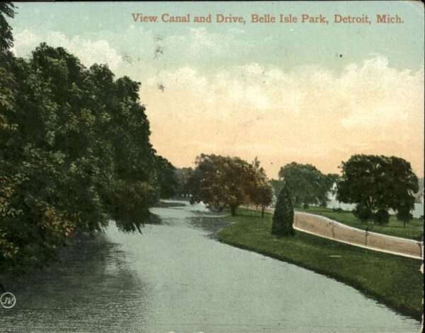 Detroit Michigan Canal Drive Belle Isle Park