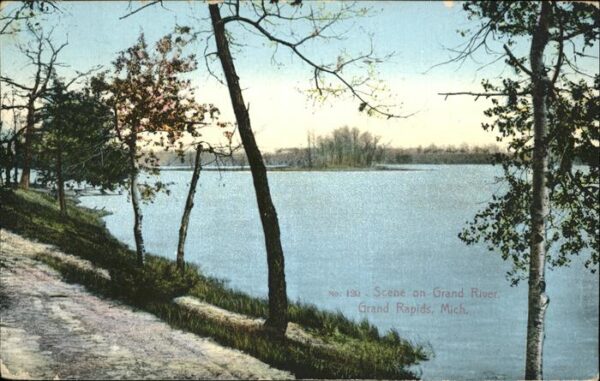 Grand Rapids Michigan Scene on Grand River