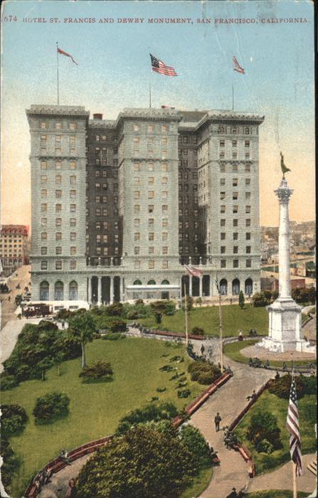 San Francisco California Hotel St. Francis Dewey Monument