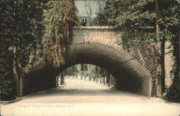 Buffalo New York Bridge Delaware Park