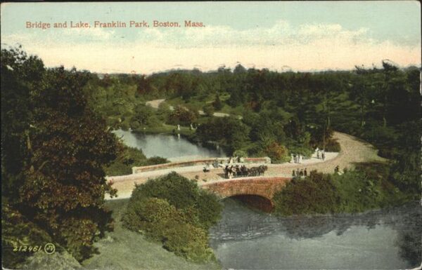 Boston Massachusetts Bridge Lake Franklin Park