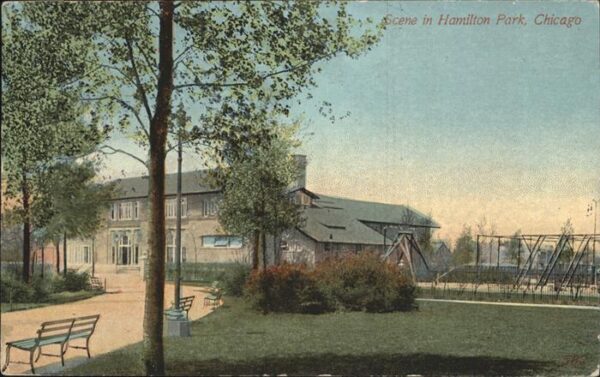 Chicago Illinois Scene Hamilton Park