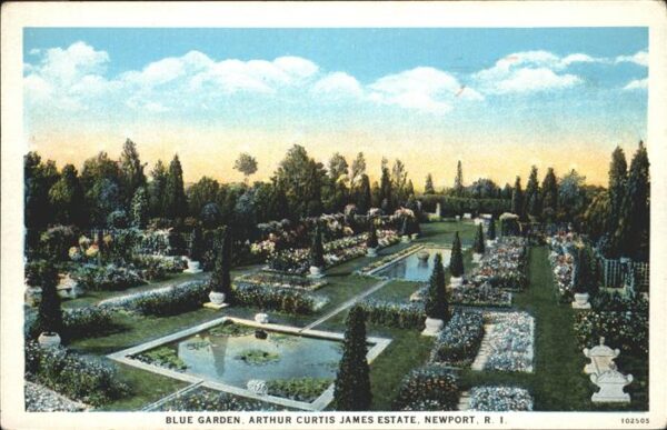 Newport Rhode Island Blue Garden Arthur  Curtis James Estate
