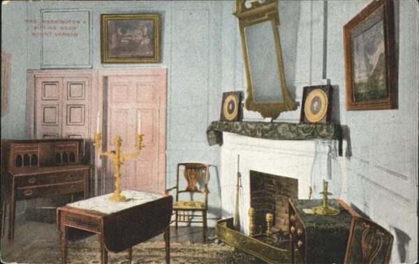Mount Vernon Virginia Mrs. Washington's Sitting Room