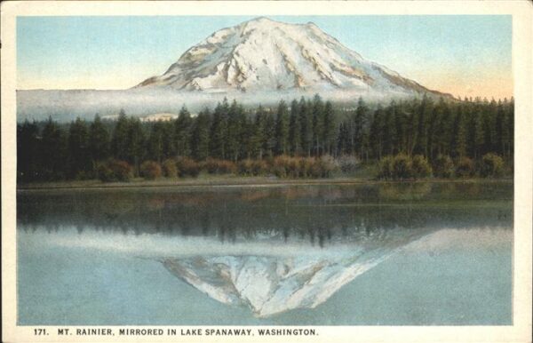 Mt Rainier Washington Lake Spanaway