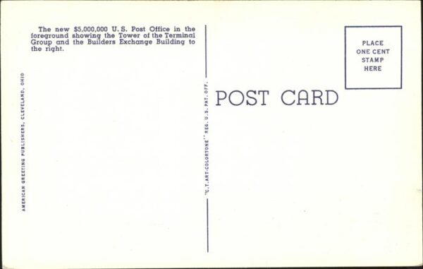 Cleveland Ohio New U.S. Post Office – Bild 2