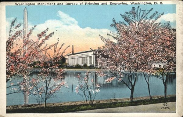 Washington DC Wahington Monument Bureau of Printing