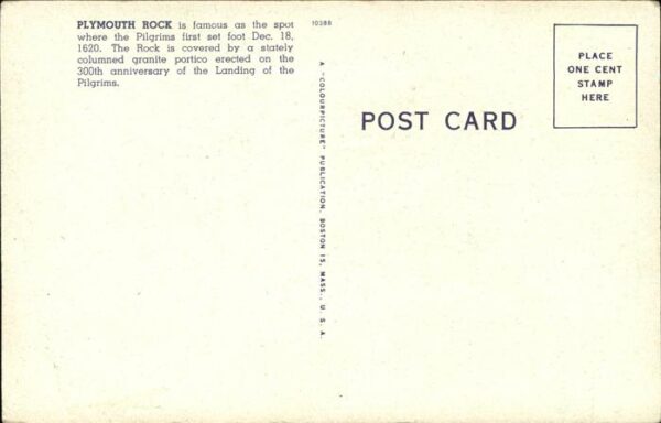 Plymouth Massachusetts Portico over Playmouth Rock – Bild 2
