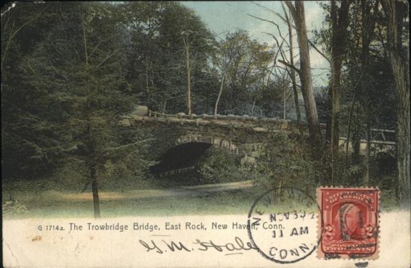 New Haven Connecticut The Townbridge Bridge East Rock