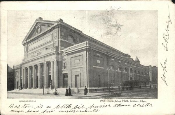 Boston Massachusetts Symphony Hall