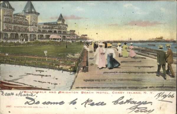 Coney Island New York Boardwalk Brighton Beach Hotel