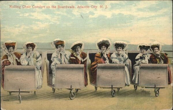 Atlantic City New Jersey Rolling Chair Comfort Boardwalk