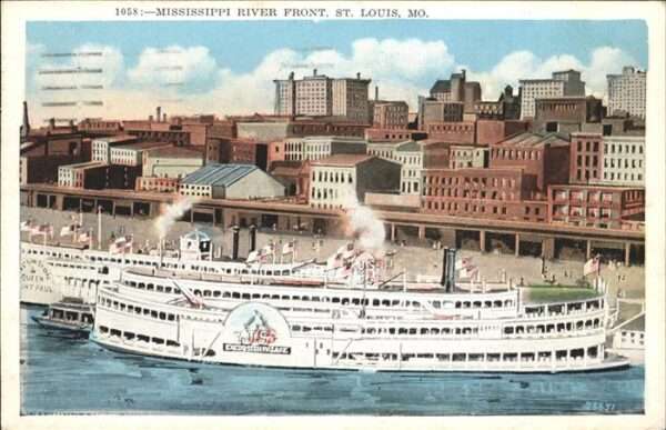 Saint Louis Missouri Mississippi River Front