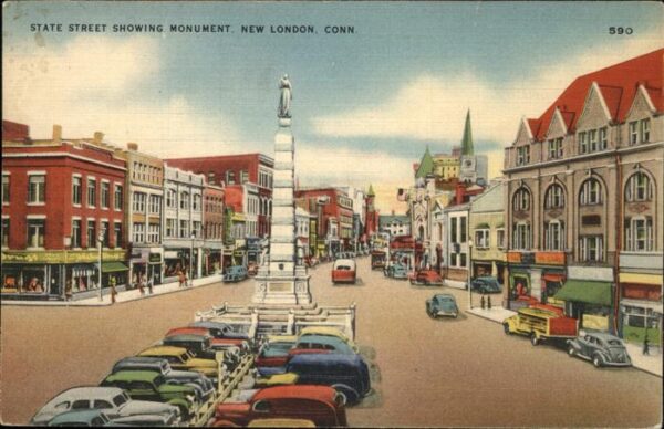 New London Connecticut State Street Monument