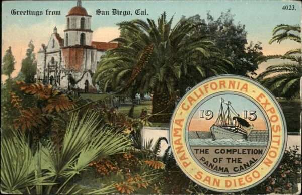 San Diego California The Completion of the Panama Canal