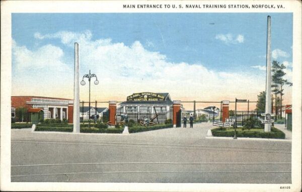 Norfolk Virginia Main Entrance to U.S. Naval Training St