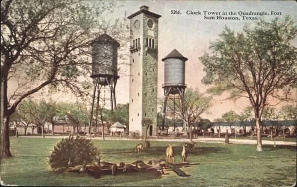 Houston  Texas USA Clock Tower Quadrangle