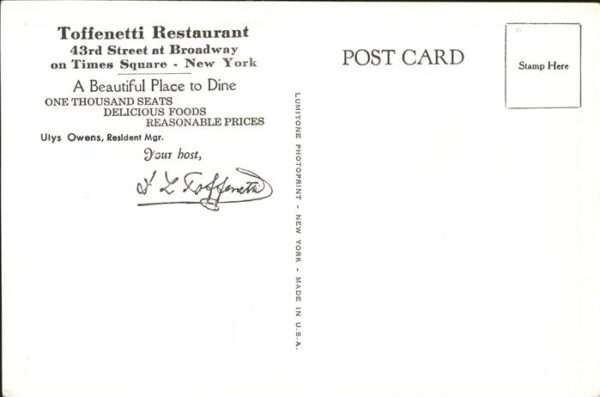 New York City Toffenetti Restaurant – Bild 2