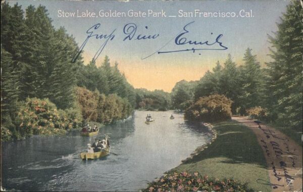 San Francisco California Stow Lake Golden Gate Park