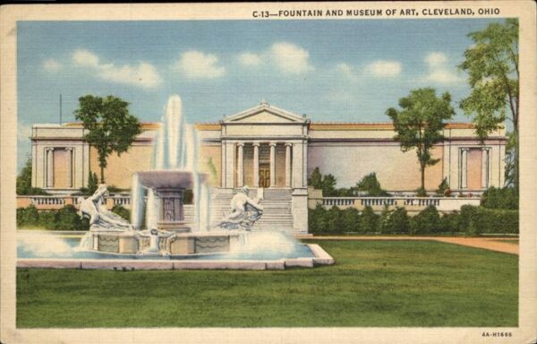 Cleveland Ohio Fountain and Museum of Art