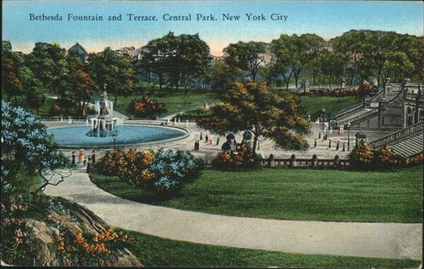 New York City Bethesda Fountain and Terrace Central P
