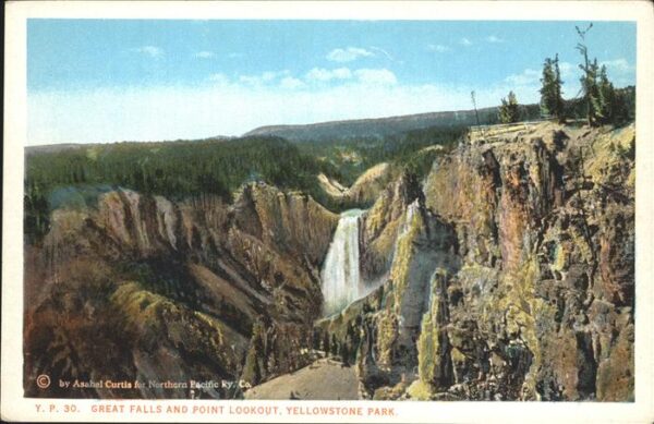 Yellowstone National Park Great Falls and Point Lookout